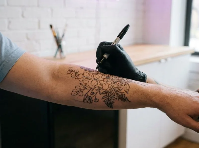Custom Tattoo Design carried out by The Art Scribe Tattoos in Brooklyn, NY