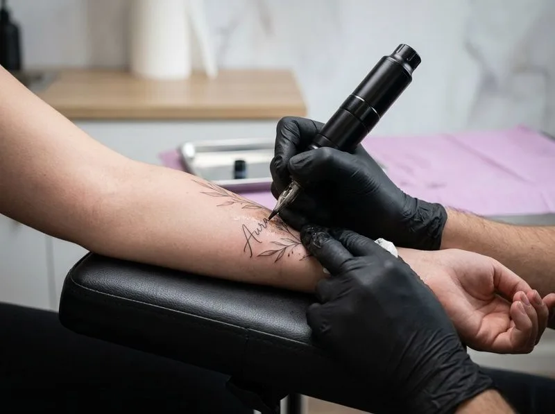 Fine-Line & Single-Needle Tattoos carried out by The Art Scribe Tattoos in Brooklyn, NY